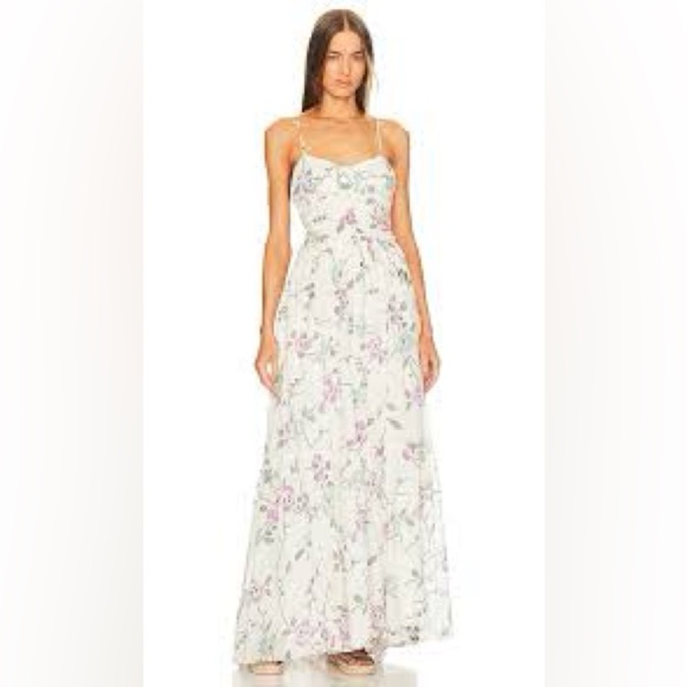 Isabel Marant Étoile Giana floral cotton maxi dress in ecru
